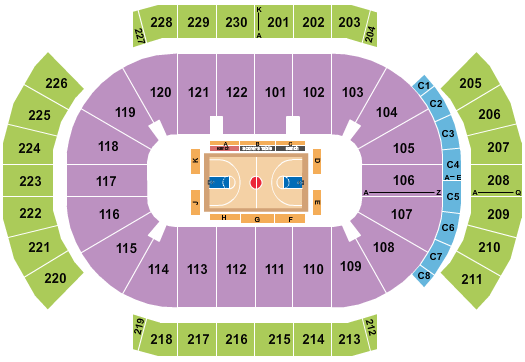 Desert Diamond Arena Harlem Globetrotters Seating Chart